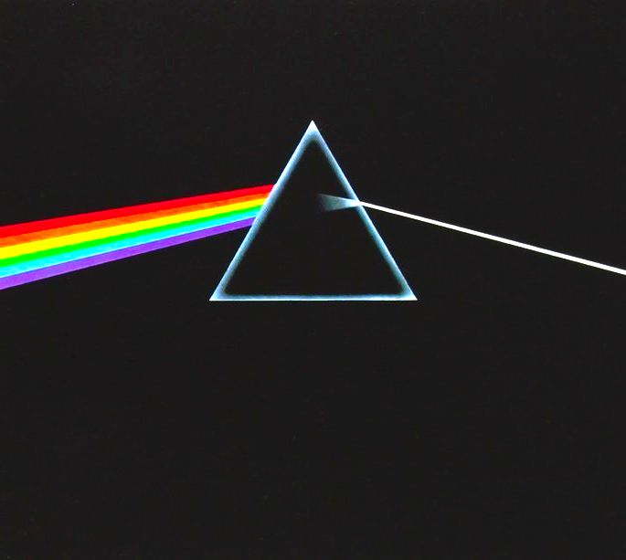 Capa do disco The Dark Side of the Moon.