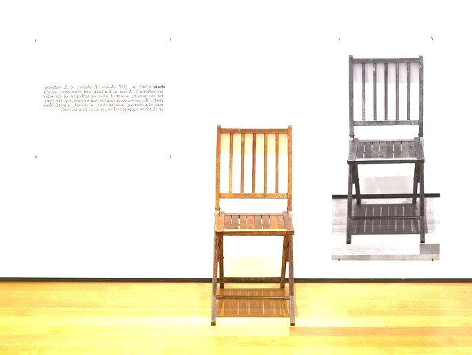 Uma e Três Cadeiras (1965), de Joseph Kosuth
