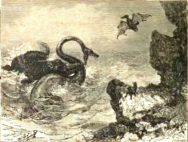 Ilustração presente na página 11 da edição original de Voyage au Centre de la Terre (1864).