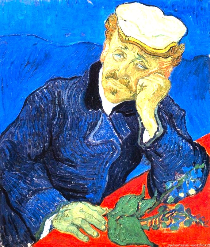O Dr. Gachet, tela de Van Gogh