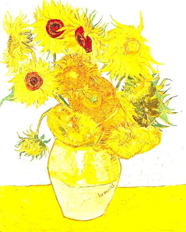 Doze Girassois Van Gogh