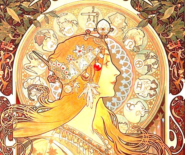 ilustração de Mucha